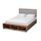Baxton Studio Cosma Ash Walnut Wood 4-Drawer Full Size Platform Storage Bed 173-9434-10668 - alternate 1